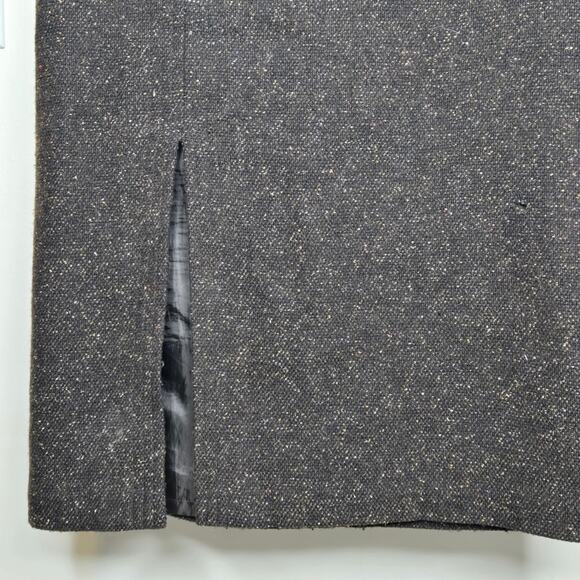 WILLI SMITH Brown Fully Lined Tweed Skirt Made in Italy Size 6 - Picture 3 of 13